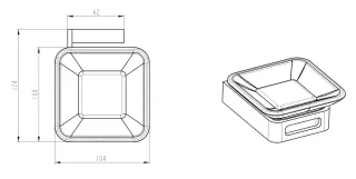 Мыльница Boheme Q 10943-MG золото матовое